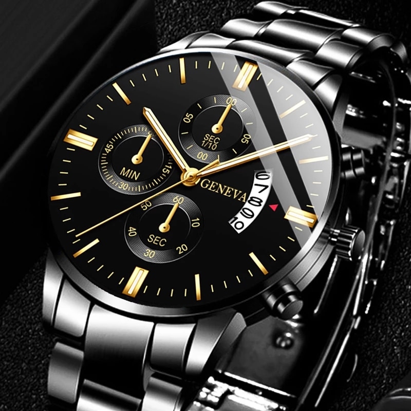 Seiko Watch 5 Sports - Модные мужские черные часы из нержавеющей