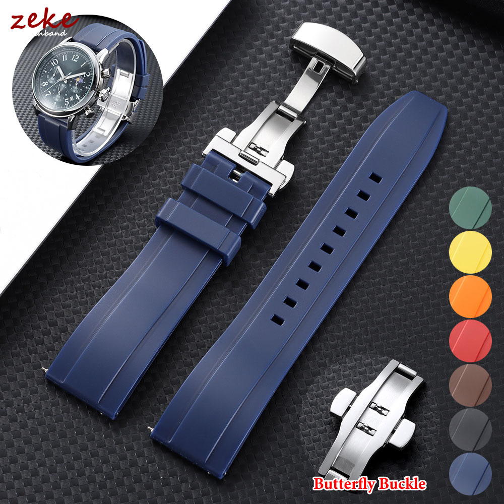Suede Strap Watch - Резиновый ремешок 20 мм 22 мм