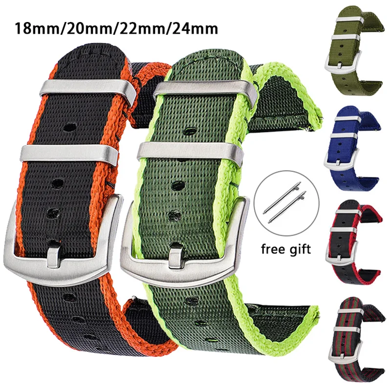 Canvas Strap Watch - Ремешок нейлоновый быстросъемный для мужчин и