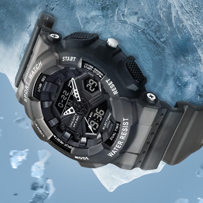 Rubber Strap Diver - Мужские часы TIMEARTX, роскошные многофункциональные наручные