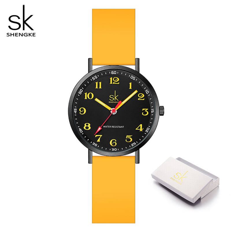 Silicone Band Women - Часы наручные SHENGKE женские кварцевые, модные
