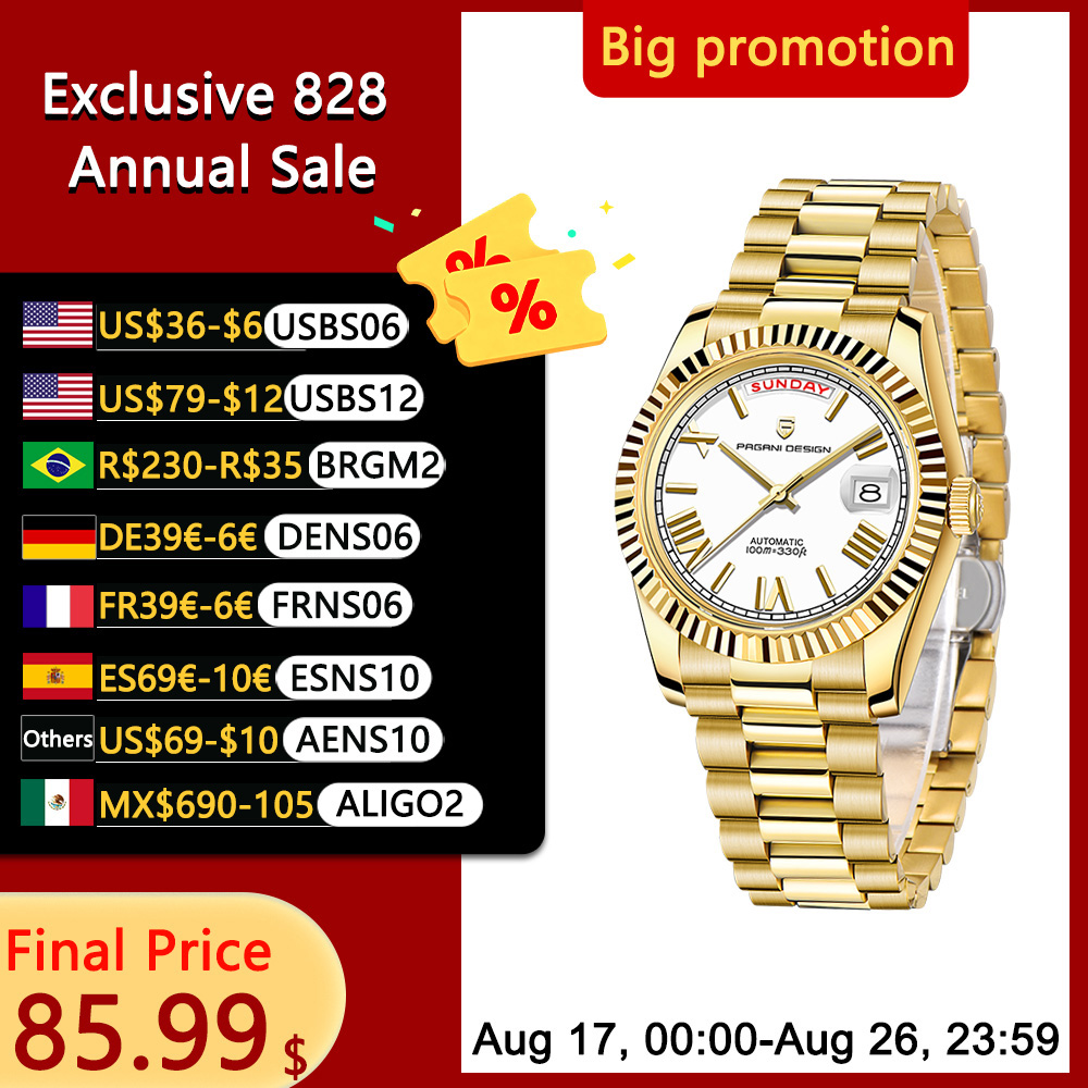 Rolex Watch Datejust - Новые модные автоматические мужские часы Pagani