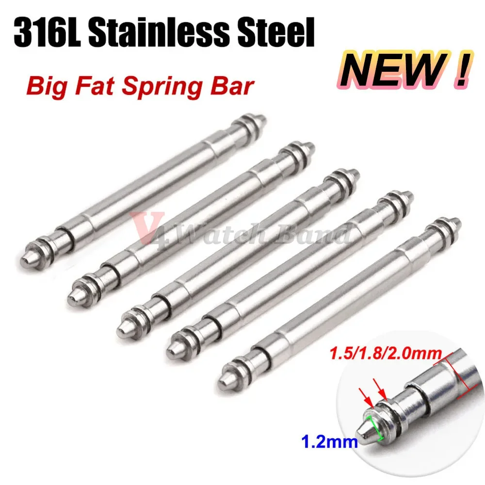Spring Bar Tool Set - Нержавеющая сталь 316L, большой толстый ремешок