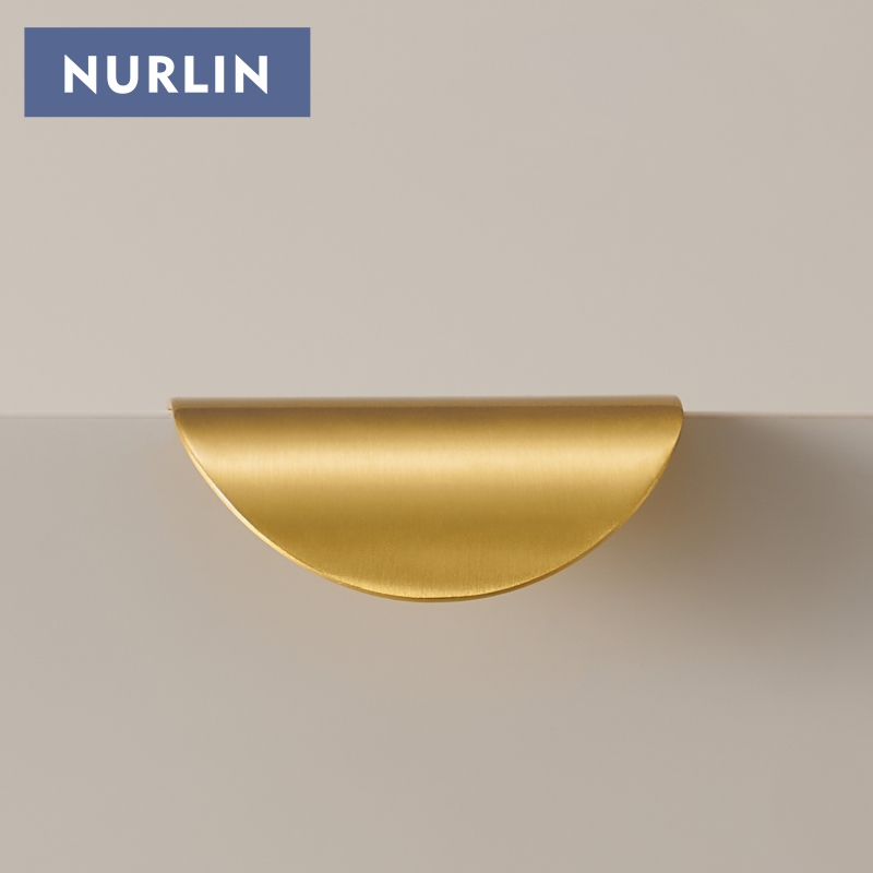 Curved Spring Bar - Nurlin латунная складная ручка с коротким