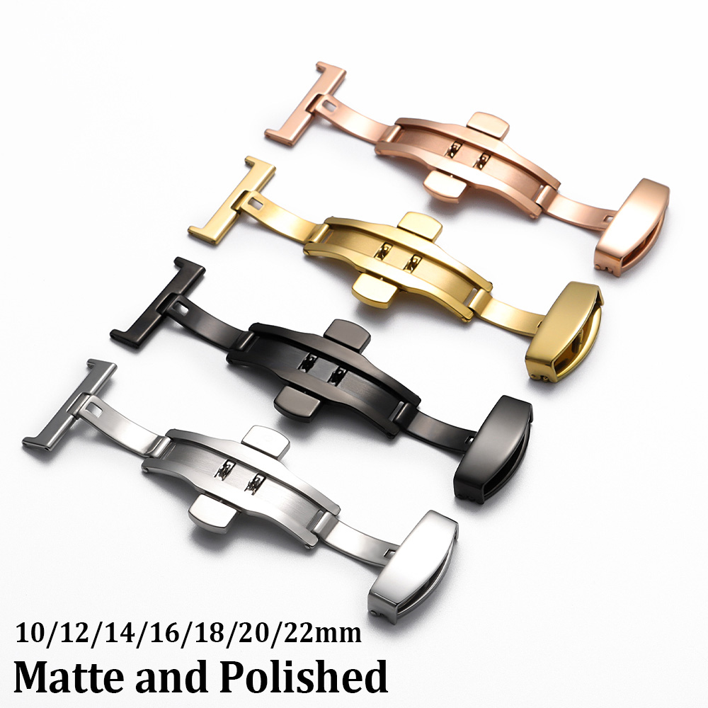 Butterfly Clasp Deployant - Застежки-бабочки из полированной матовой нержавеющей стали