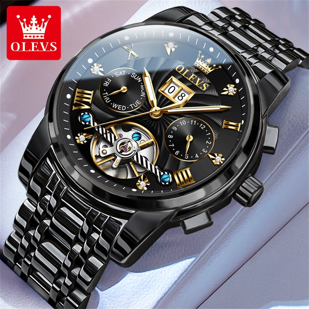 Rolex Watch Datejust - Классические мужские часы OLEVS с турбийоном,
