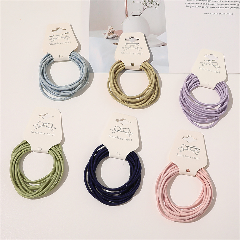 Silicone Band Women - Женские Простые эластичные резинки для волос