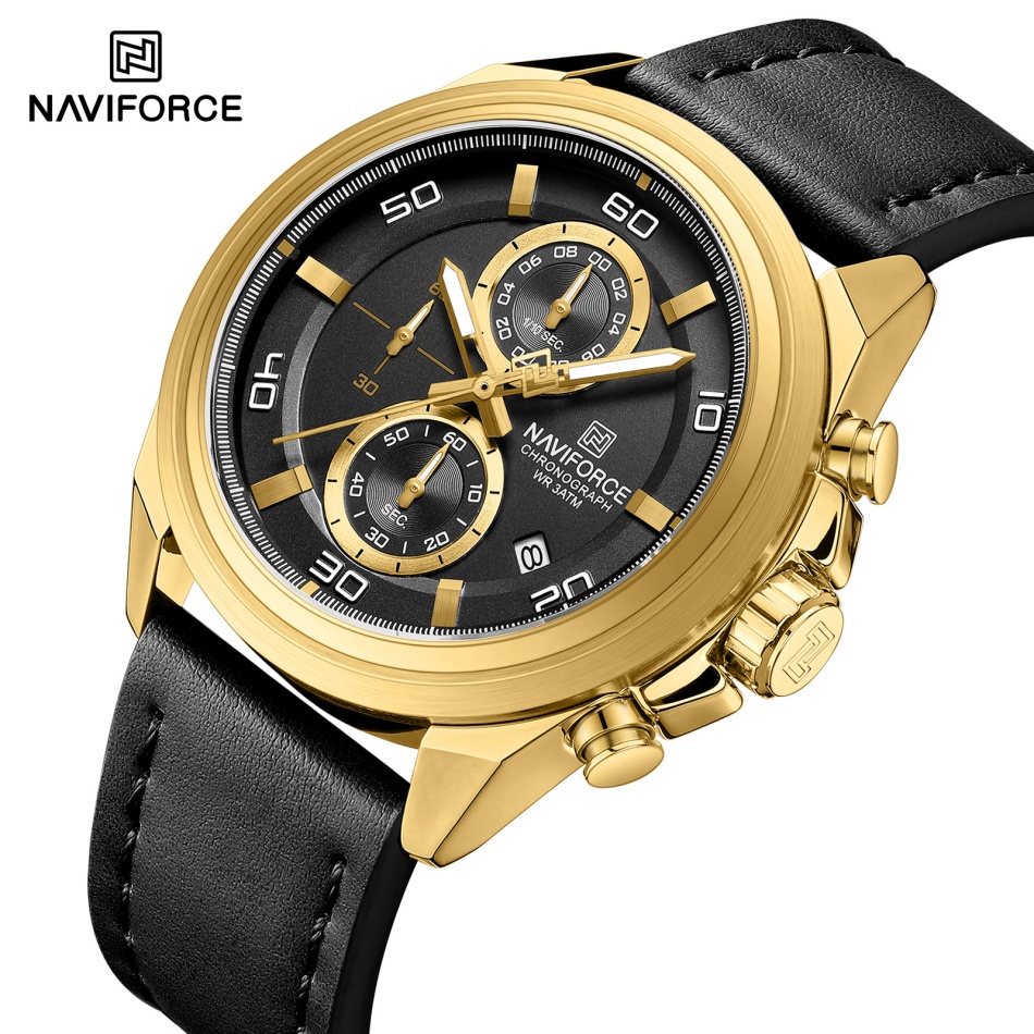 Leather Watch Band Men - NAVIFORCE наручные часы со стрелками, ремешок