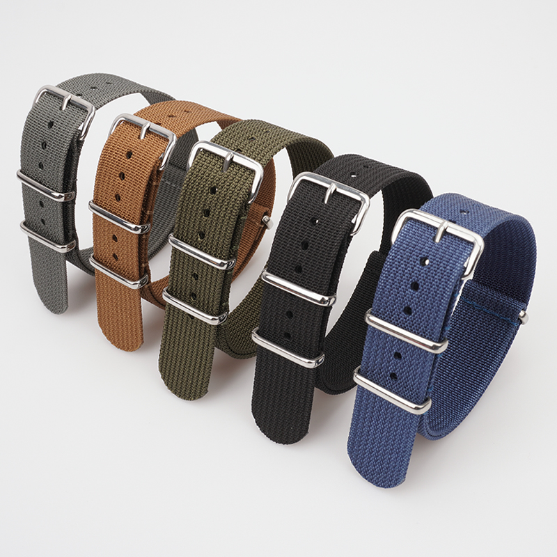 Nato Strap Nylon - Ребристый нейлоновый ремешок для Seiko, военная