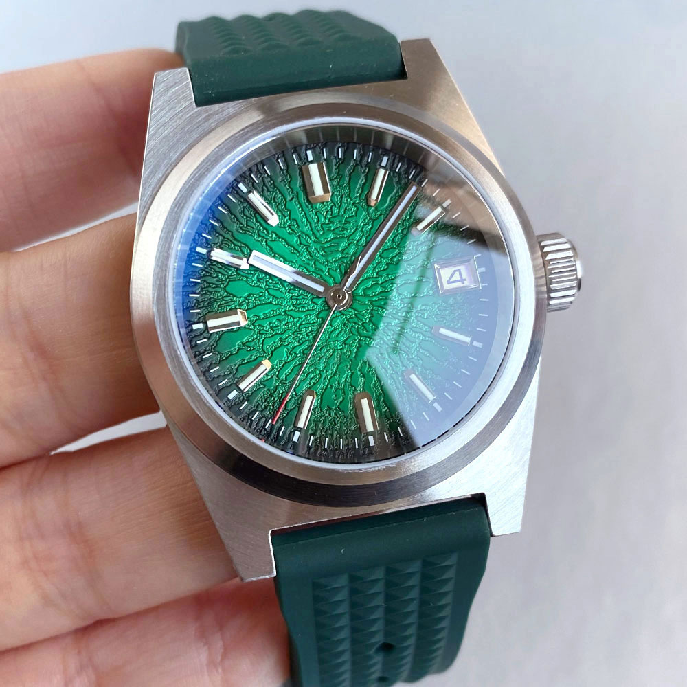 Новые механические часы 38 мм, – обзор и цена Rubber Strap Diver