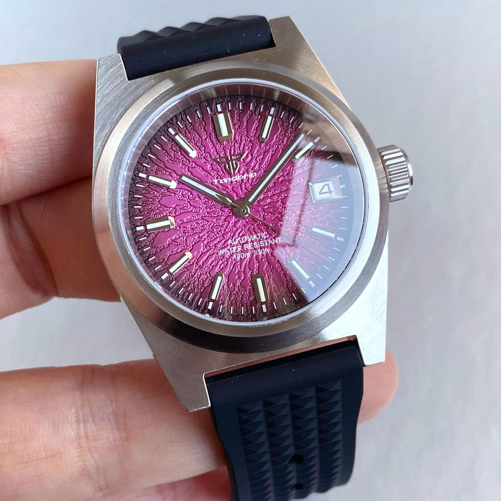 Новые механические часы 38 мм, – обзор и цена Rubber Strap Diver