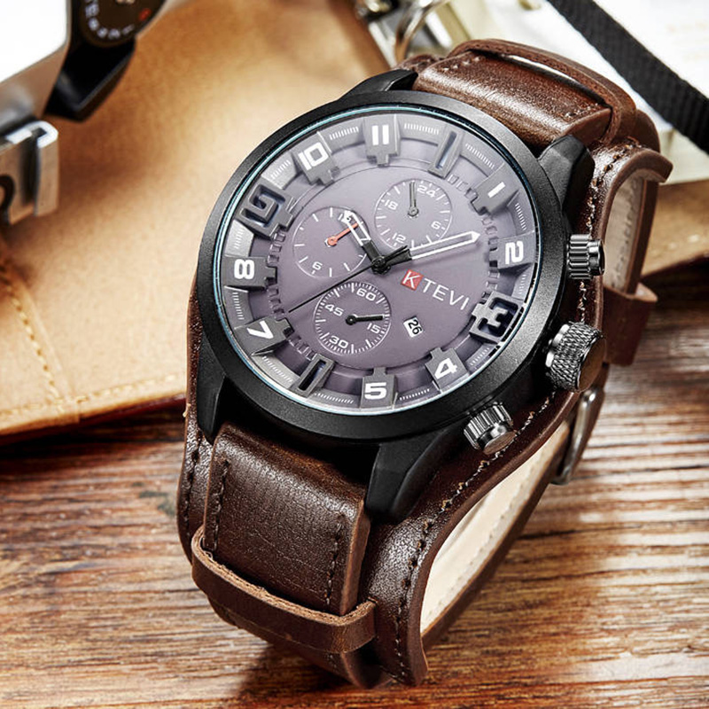 Мужские часы в стиле ретро, ​​ – обзор и цена Leather Watch Band Men