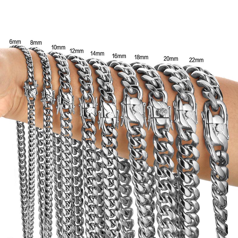 Кубинская цепь Майами из нержа – обзор и цена Butterfly Clasp Deployant