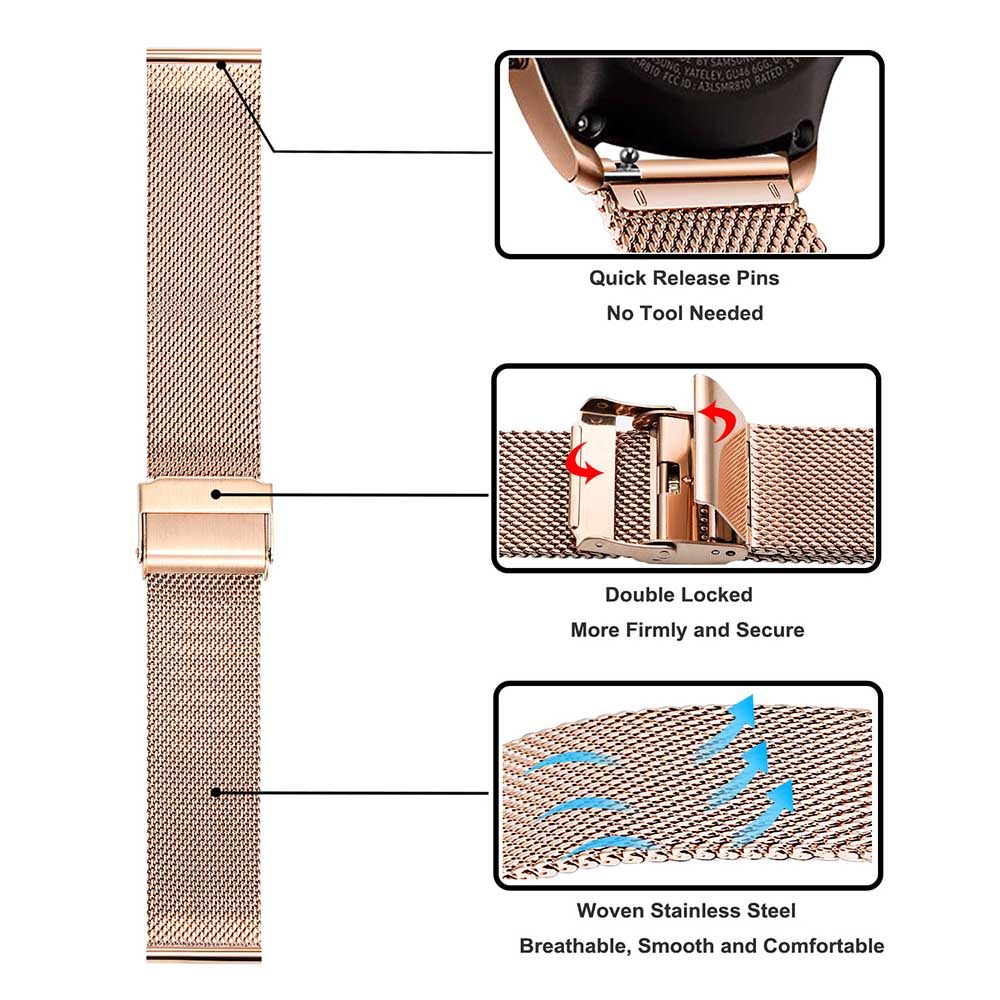 Металлический ремешок для Sams – обзор и цена Mesh Strap Metal