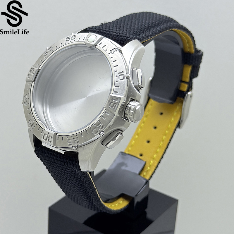 Корпус часов SmileLife VK63 42 – обзор и цена Canvas Strap Watch
