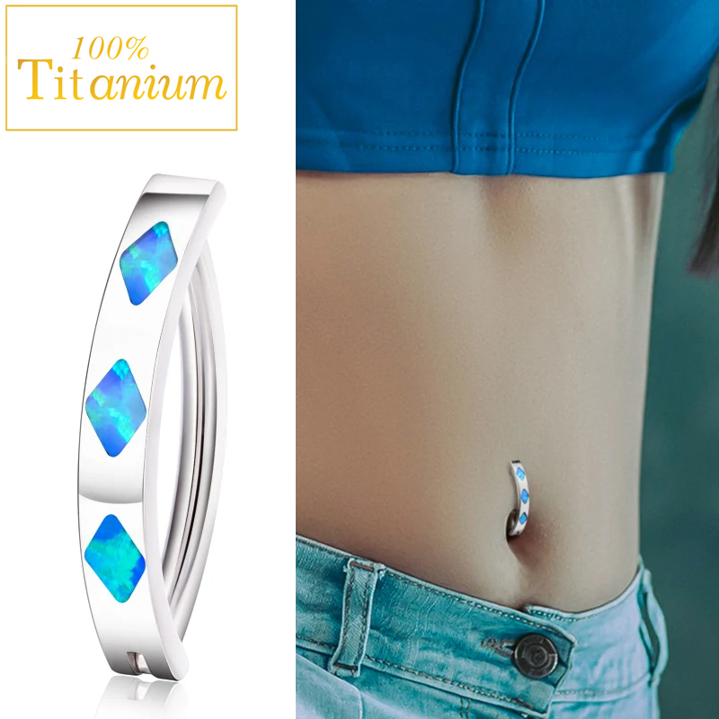 Титановый пирсинг для пупка AS – обзор и цена Curved Spring Bar