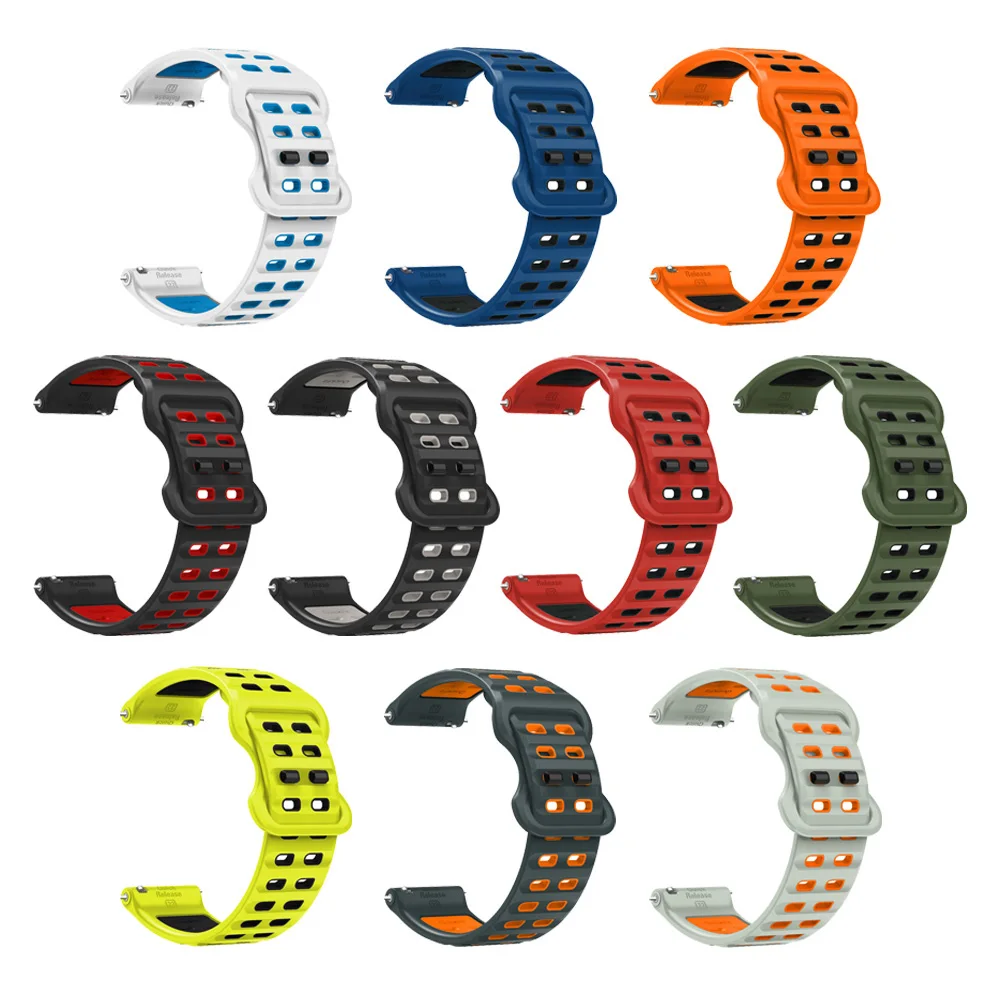 Силиконовый ремешок 22 мм для  – обзор и цена Mesh Strap Metal