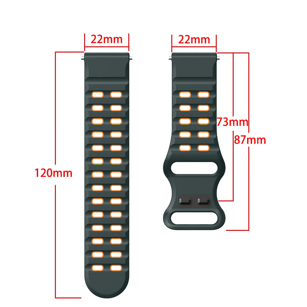Силиконовый ремешок 22 мм для  – обзор и цена Mesh Strap Metal