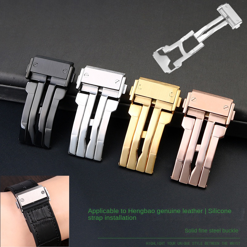 18 22 мм однотонная пряжка из  – обзор и цена Leather Watch Band Men