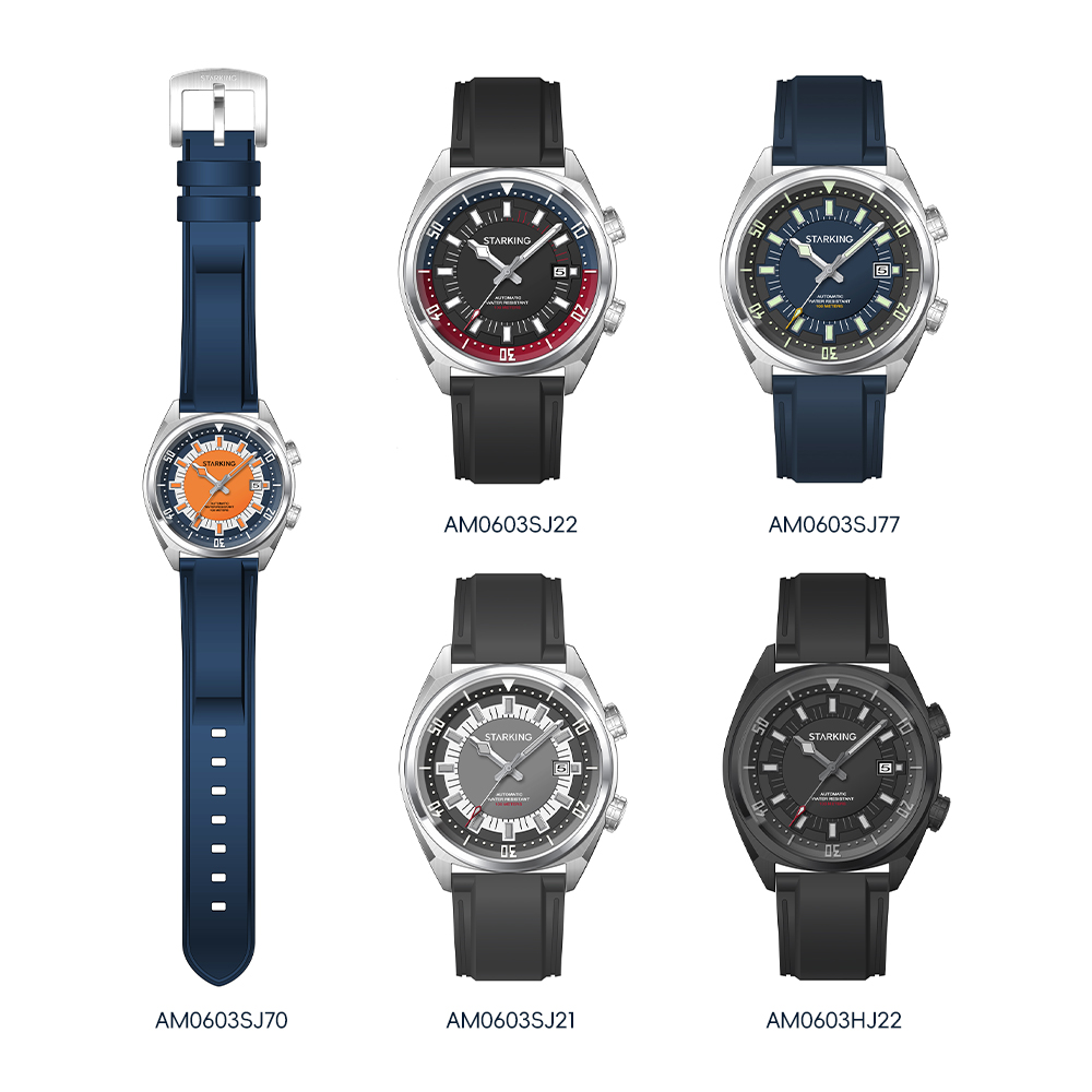 Мужские автоматические часы ST – обзор и цена Rubber Strap Diver