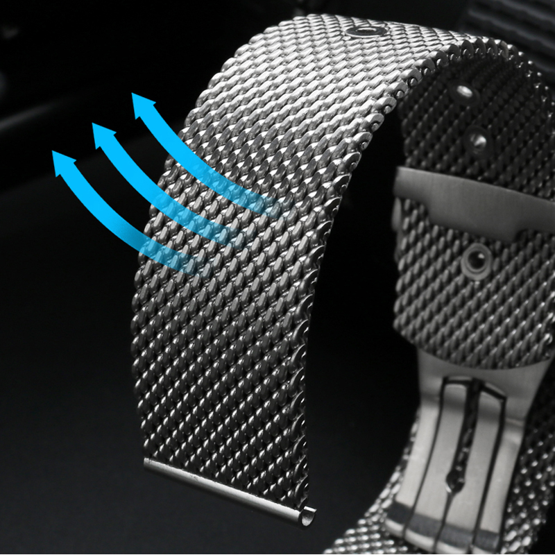 Ремешок «Миланская петля» из н – обзор и цена Mesh Strap Metal