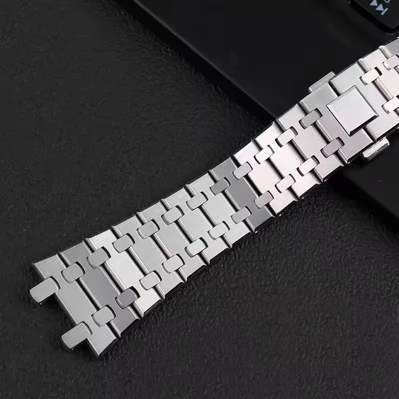 Серебряный браслет из нержавею – обзор и цена Audemars Piguet Watch Royal Oak