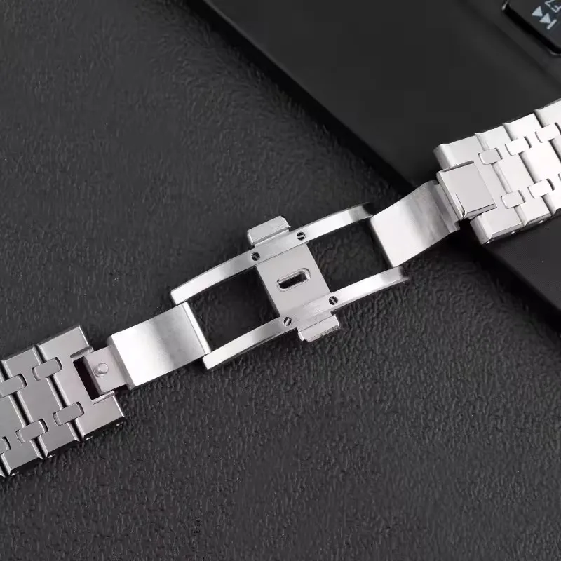 Серебряный браслет из нержавею – обзор и цена Audemars Piguet Watch Royal Oak