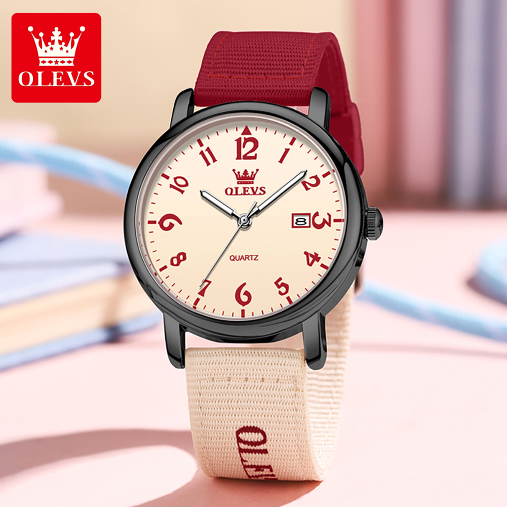 Новые модные кварцевые часы OL – обзор и цена Canvas Strap Watch