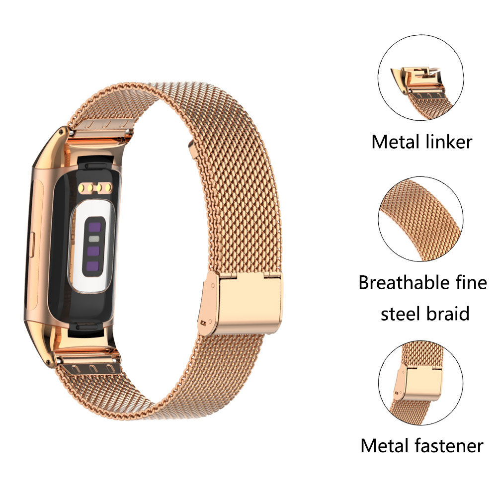 Подходит для Fitbit Charge 5/6 – обзор и цена Mesh Strap Metal