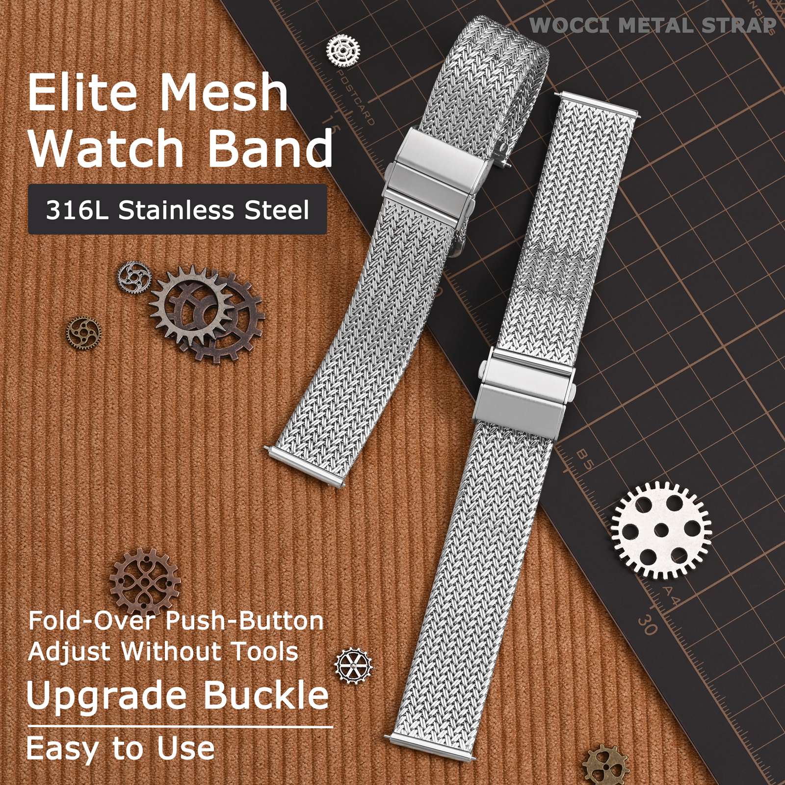 Металлический ремешок для часо – обзор и цена Mesh Strap Metal