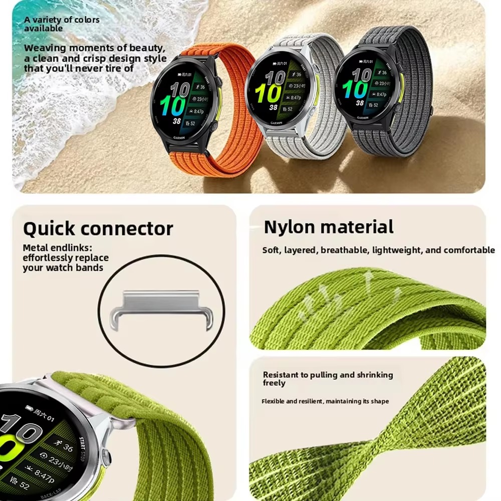 Нейлоновый ремешок 20 мм 22 мм – обзор и цена Sport Loop Velcro
