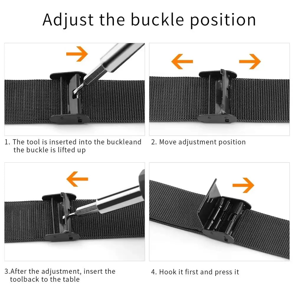 Металлические ленты для Fitbit – обзор и цена Mesh Strap Metal