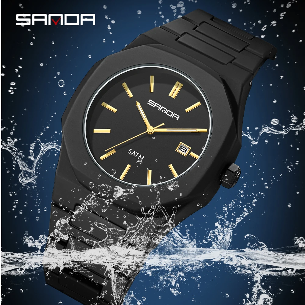 Модные кварцевые часы SANDA 20 – обзор и цена Rubber Strap Diver