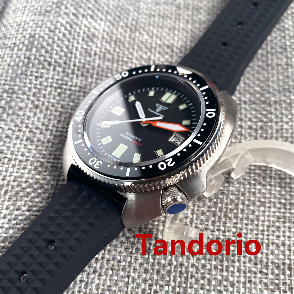 Мужские часы Tandorio 44 мм с  – обзор и цена Rubber Strap Diver